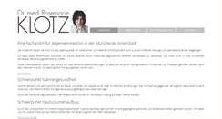 Desktop Screenshot of praxisdrklotz.de
