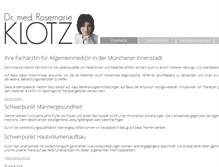 Tablet Screenshot of praxisdrklotz.de